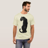 Zwarte Luipaard T-shirt (Voorkant volledig)