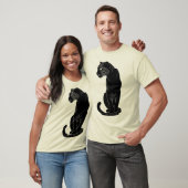 Zwarte Luipaard T-shirt (Unisex)