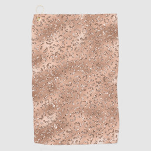 Zwarte Luipaard Vel Printpatroon Dier Golfhanddoek