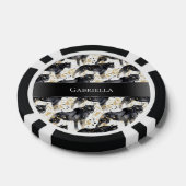 Zwarte luipaarden poker chips (Enkel)