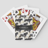 Zwarte luipaarden pokerkaarten (Achterkant)