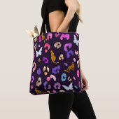 Zwarte luipvlinder tote bag (Dichtbij)