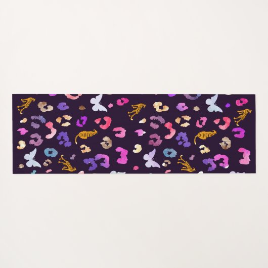 Zwarte luipvlinder yogamat (Achterkant (horizontaal))