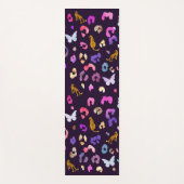 Zwarte luipvlinder yogamat (Voorkant)