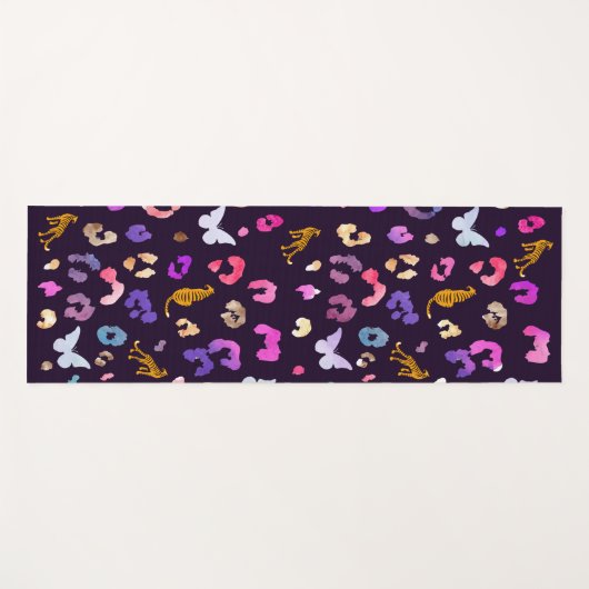 Zwarte luipvlinder yogamat (Voorkant (horizontaal))