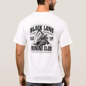 ZWARTE LUNG MIJNCLUB T-SHIRT (Achterkant)