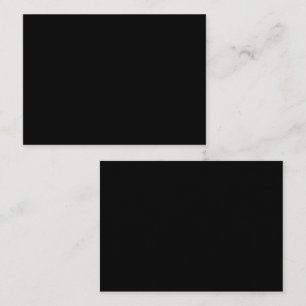 Zwarte Luxe Afspraakkaart Minimalistische Elegan Afsprakenkaartje