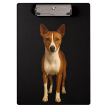 Zwarte Luxe Klembord, Klasse Basenji Hond
