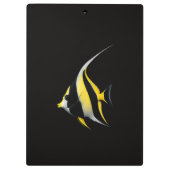 Zwarte Luxe Klembord, Moorish Idol Klembord (Achterkant)