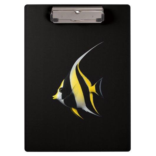 Zwarte Luxe Klembord, Moorish Idol Klembord (Voorkant)