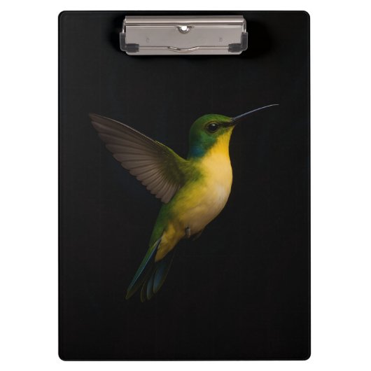 Zwarte Luxe Klembord, Vliegende Vogel Klembord (Voorkant)