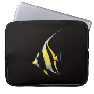 Zwarte Luxe Laptophoes, Moorish Idol Laptop Sleeve