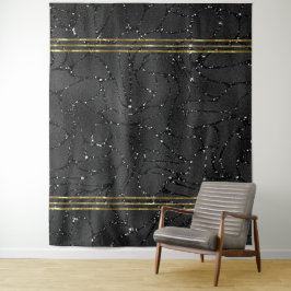 Zwarte luxe monochromatische glamour achtergrond wandkleed