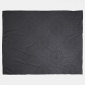 Zwarte Luxekornamental mandala Fleece Deken (Voorkant (Horizontaal))