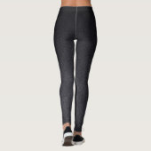Zwarte Luxekornamental mandala Leggings (Achterkant)