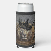 Zwarte Lyonbas Seltzer Blikjeskoeler (Seltzer Voorkant)