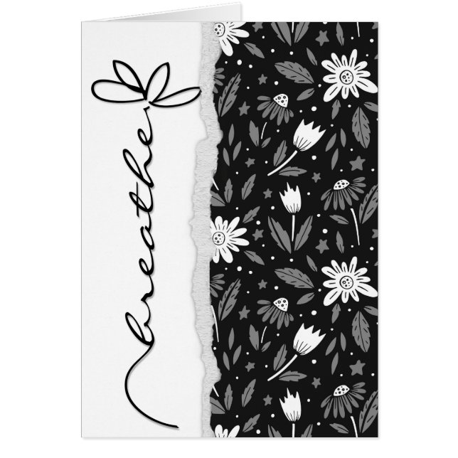 zwarte maaltijd met woord ademen (Voorkant)