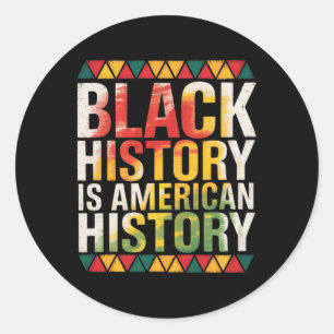 Zwarte Maand Geschiedenis Is Amerikaanse-geschiede Ronde Sticker