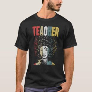 Zwarte Maand van de Geschiedenis 2023 Leraar Zwart T-shirt