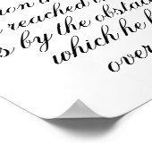 Zwarte maand Wall Inspiration, Motivatie Quote, Poster (Hoek)