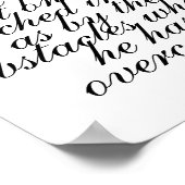 Zwarte maand Wall Inspiration, Motivatie Quote, Poster (Hoek)