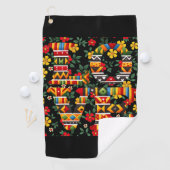 Zwarte maanden geschiedenis voor golfer golfhanddoek (Insitu)