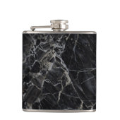 Zwarte maatkolf heupfles (Voorkant)