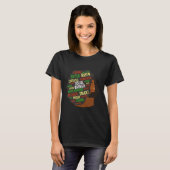 Zwarte maatschappelijk werker Afro-Amerikaanse maa T-shirt (Voorkant volledig)