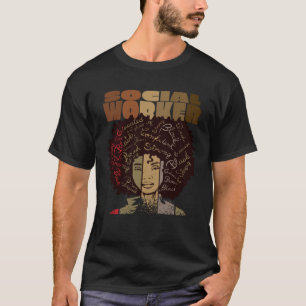 Zwarte maatschappelijk werker Ik ben onbreekbare s T-shirt