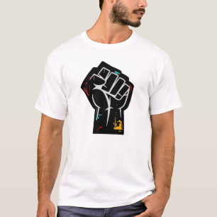 Zwarte Macht Rebellie Vuist Ontwerp voor Activisme T-shirt