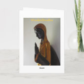 Zwarte Madonna aan het bidden Kaart (Achterkant)