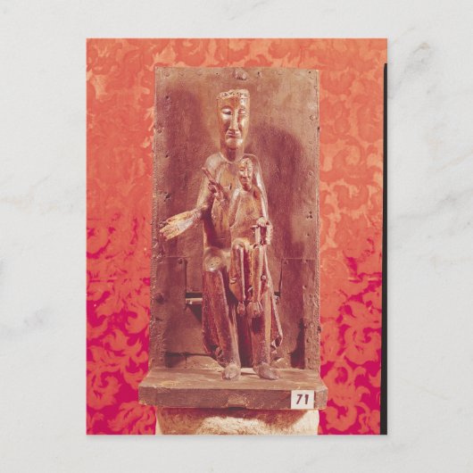 Zwarte Madonna, Catalaanse School, 11e eeuw Briefkaart (Voorkant)