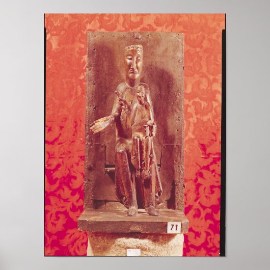 Zwarte Madonna, Catalaanse School, 11e eeuw Poster (Voorkant)