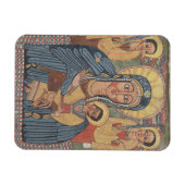 Zwarte Madonna en Kind, Ethiopische Kerst Magneet (Horizontaal)