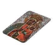 Zwarte Madonna en Kindmagneet Magneet (Linkerzijde)