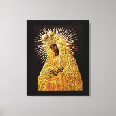 Zwarte Madonna in gebed... Canvas Afdruk (Voorkant)