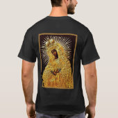 Zwarte Madonna in gebed T-shirt (Achterkant)