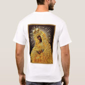 Zwarte Madonna in gebed T-shirt (Achterkant)