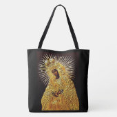 Zwarte Madonna in Prayer ... Poster Tote Bag (Achterkant)