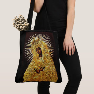 Zwarte Madonna in Prayer ... Poster Tote Bag