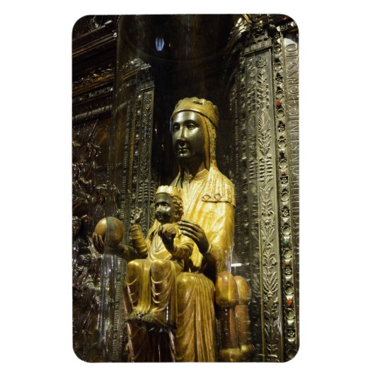 zwarte madonna montserrat flexi magnet magneet (Verticaal)