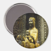 Zwarte Madonna Montserrat magneet (Voorkant / Achterkant)