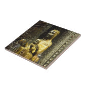 zwarte madonna montserrat tegeltje (Zijkant)