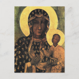 Zwarte Madonna Polen Onze Lieve Vrouw van Czestoch Briefkaart