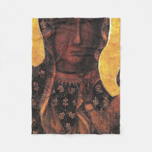 Zwarte Madonna Polen onze vrouw van Czestochowa Fleece Deken