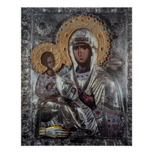 Zwarte Madonna Religieuze Katholieke Kunst Perfect Poster