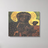 Zwarte Madonna van breznichar Canvas Afdruk (Voorkant)