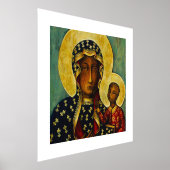 Zwarte Madonna van Częstochowa Folie Afdrukken (Laagn)
