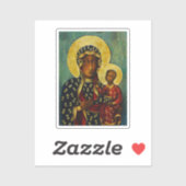 Zwarte Madonna van Częstochowa Sticker (Vel)