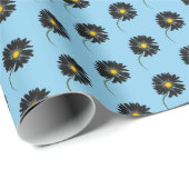 zwarte maffia op aqua cadeaupapier (Rol Hoek)